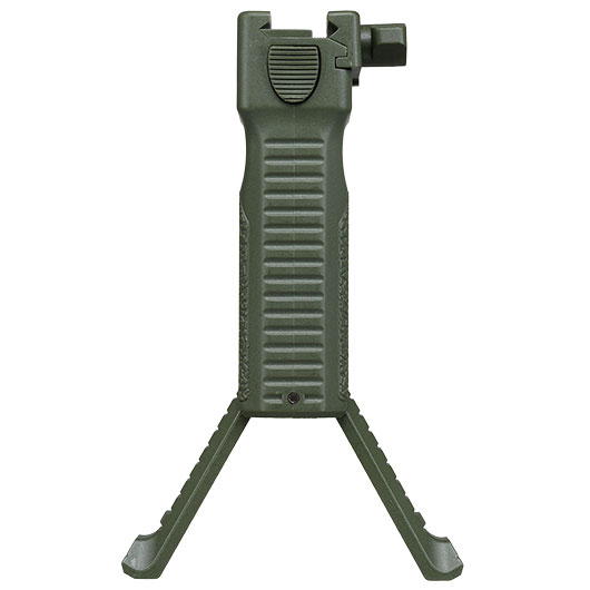 WoSport Tactical Bipod Frontgriff 2.0 mit integriertem Zweibein f. 20 - 22mm Schienen oliv Bild 9
