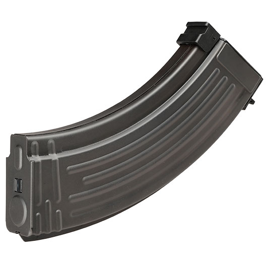 BattleAxe AK47 Stahlblech Magazin Mid-Cap 140 Schuss schwarz - Battle Worn Version Bild 1
