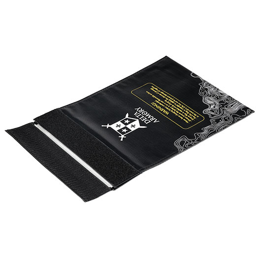Delta Armory LiPo Safety Bag Large 23 x 30 cm Feuerfeste Sicherheitstasche schwarz Bild 2