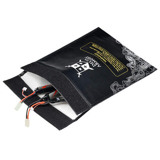 Delta Armory LiPo Safety Bag Large 23 x 30 cm Feuerfeste Sicherheitstasche schwarz Bild 4