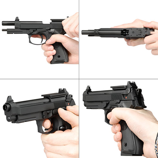 KLI M92A1 Optic Ready Vollmetall GBB 6mm BB schwarz Bild 8