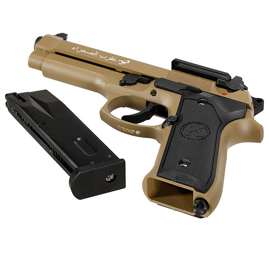 KLI M92 Optic Ready Sahara Limited Edition Vollmetall GBB 6mm BB Desert Tan Bild 7