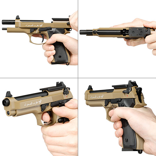 KLI M92 Optic Ready Sahara Limited Edition Vollmetall GBB 6mm BB Desert Tan Bild 8