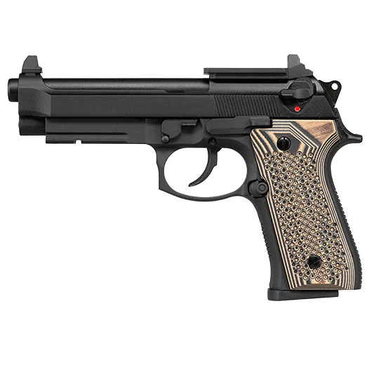 KLI M92A1 Optic Ready Vollmetall GBB 6mm BB schwarz - G10 Grip Edition Bild 2