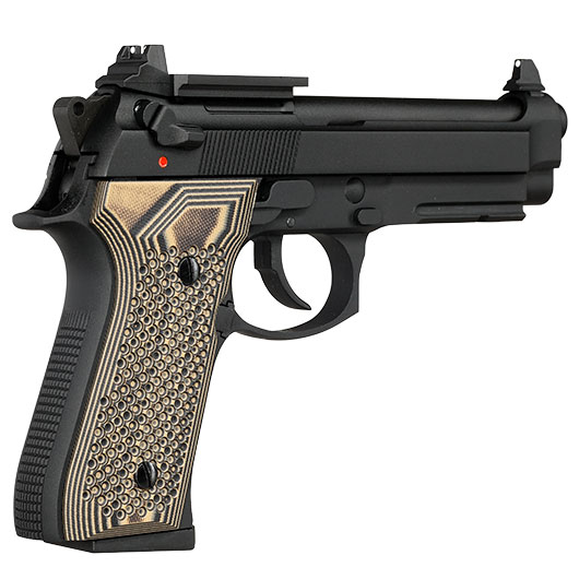 KLI M92A1 Optic Ready Vollmetall GBB 6mm BB schwarz - G10 Grip Edition Bild 6