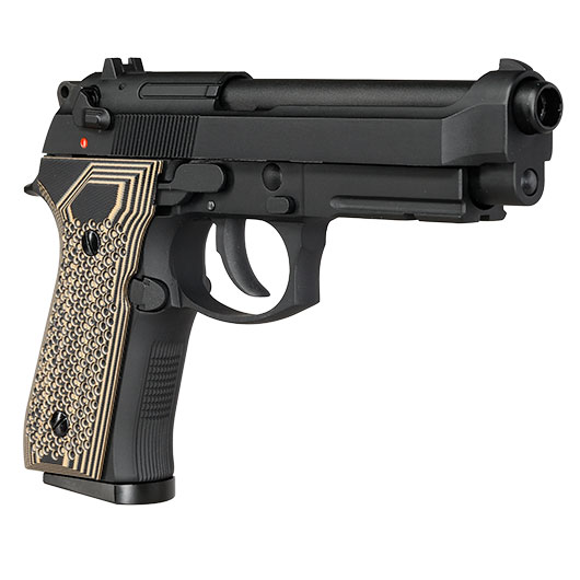 KLI M92A1 Vollmetall GBB 6mm BB schwarz - G10 Grip Edition Bild 9