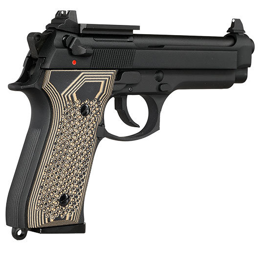 KLI M92 Optic Ready Vollmetall GBB 6mm BB schwarz - G10 Grip Edition Bild 6