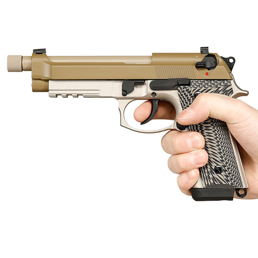 KLI M92A3 Vollmetall GBB 6mm BB Desert Tan - G10 Grip Edition Bild 11