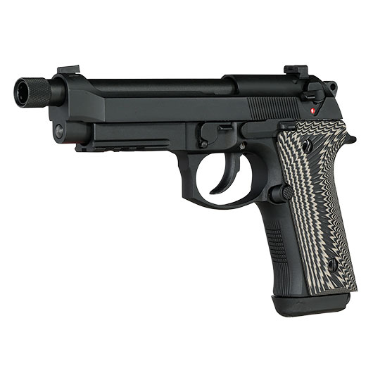 KLI M92A3 Vollmetall GBB 6mm BB schwarz - G10 Grip Edition