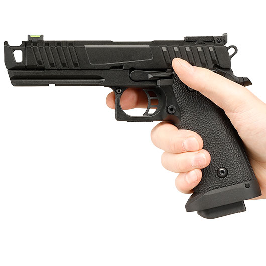 KLI Hi-Capa 4.3 Troika MK1 Vollmetall GBB 6mm BB schwarz Bild 3