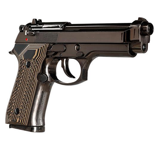 KLI M92 Fusion Vollmetall GBB 6mm BB Platinum Blackchrome-Finish - G10 Grip Edition Bild 9