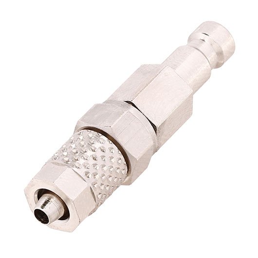 Mancraft QD Fitting mnnlich mit 4 mm Macroline HPA-Adapter silber - 4 mm EU Version