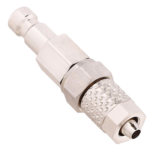 Mancraft QD Fitting mnnlich mit 4 mm Macroline HPA-Adapter silber - 4 mm EU Version Bild 1