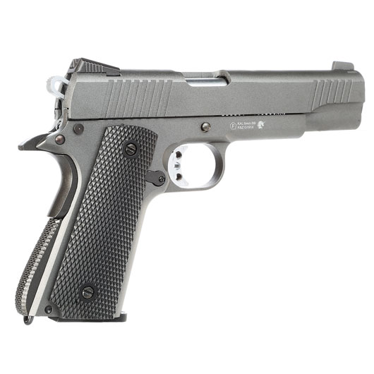 Ersatzteilset Well M1911 Vollmetall CO2 Blowback 6mm BB grau inkl. Koffer Bild 4