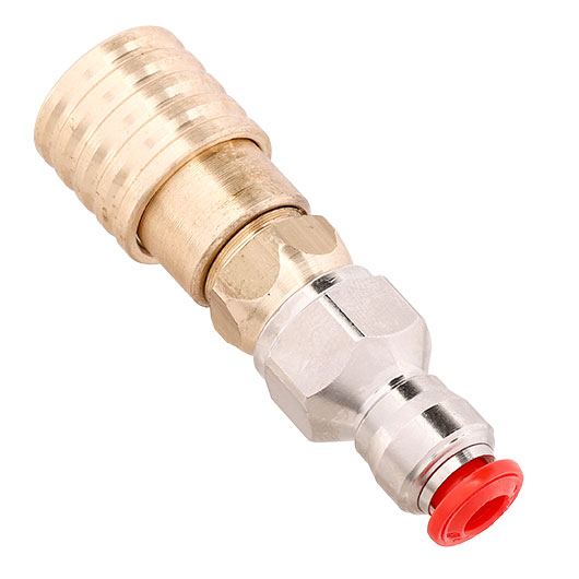 Mancraft QD Fitting weiblich mit 4mm Macroline HPA-Adapter silber - US Version Bild 3