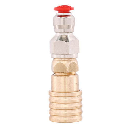 Mancraft QD Fitting weiblich mit 4mm Macroline HPA-Adapter silber - US Version Bild 4