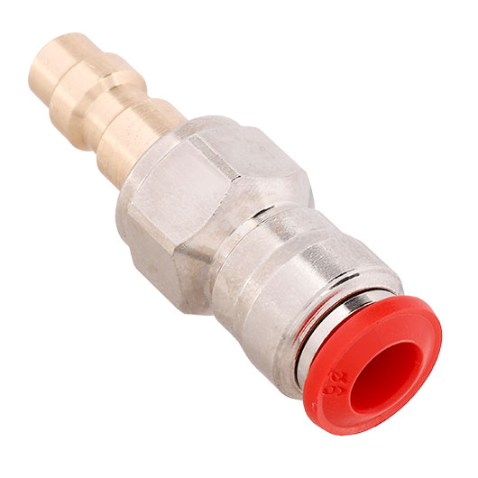 Mancraft QD Fitting mnnlich mit 6mm Macroline HPA-Adapter silber - US Version Bild 3