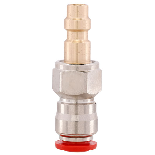Mancraft QD Fitting mnnlich mit 6mm Macroline HPA-Adapter silber - US Version Bild 4