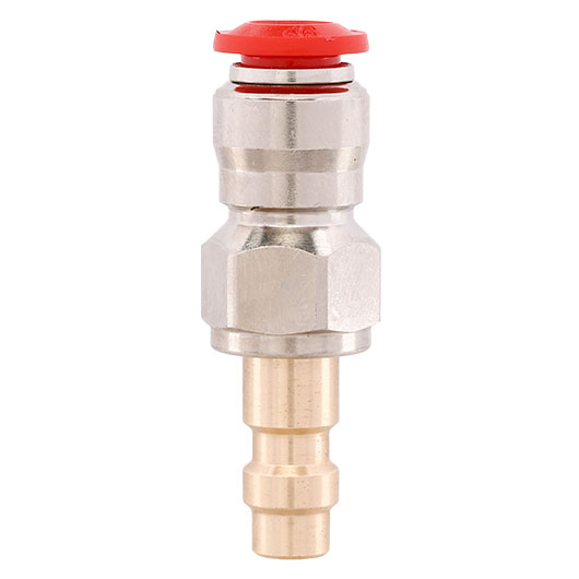 Mancraft QD Fitting mnnlich mit 6mm Macroline HPA-Adapter silber - US Version Bild 5