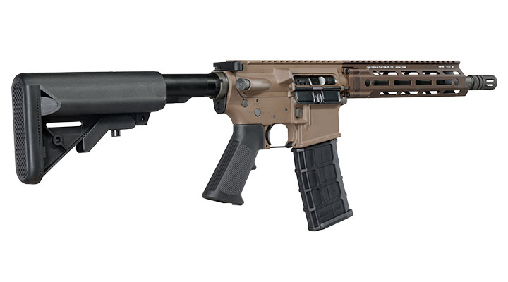 GHK Daniel Defense DDM4 V7 10,3 Zoll MFR 9.0 Vollmetall Gas-Blow-Back 6mm BB tan - Version 3 Bild 3