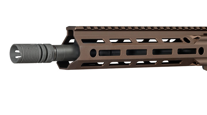 GHK Daniel Defense DDM4 V7 10,3 Zoll MFR 9.0 Vollmetall Gas-Blow-Back 6mm BB tan - Version 3 Bild 6