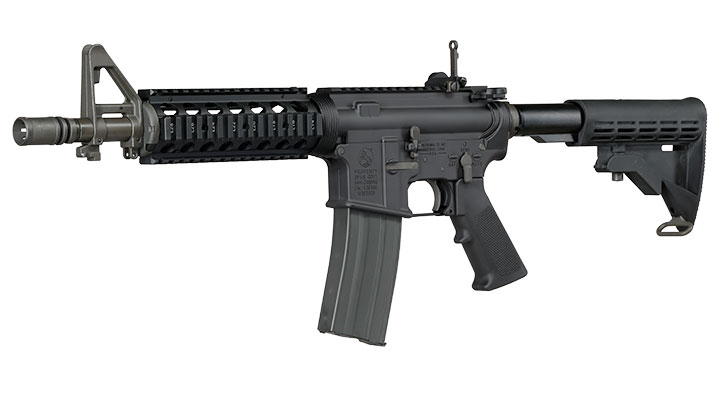 GHK Colt M4 RIS 10.5 Zoll Vollmetall Gas-Blow-Back 6mm BB schwarz - Version 3