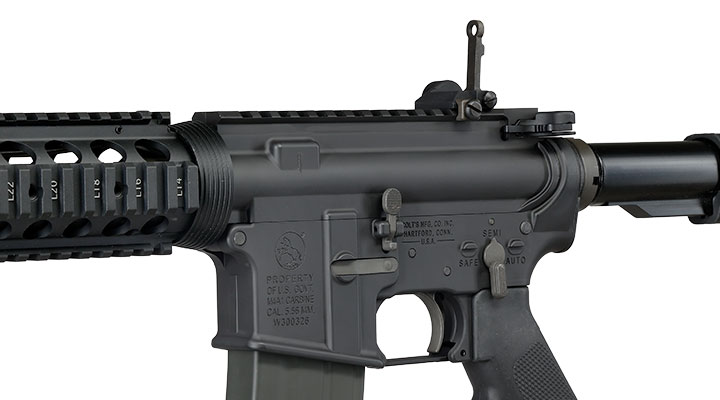 GHK Colt M4 RIS 12.5 Zoll Vollmetall Gas-Blow-Back 6mm BB schwarz - Version 3 Bild 7