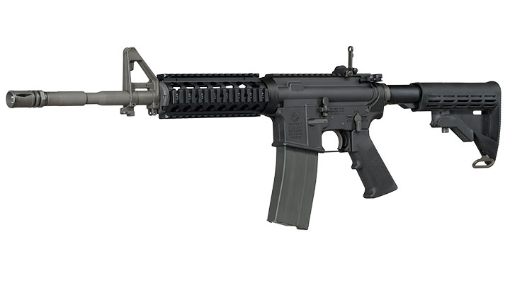 GHK Colt M4 RIS 14.5 Zoll Vollmetall Gas-Blow-Back 6mm BB schwarz - Version 3