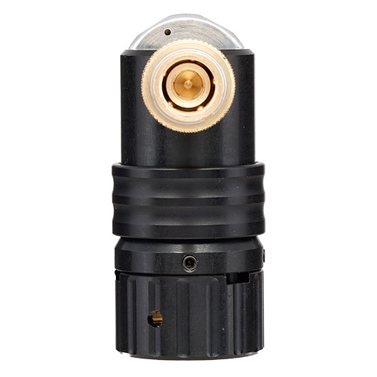 Mancraft MMR HPA Regulator m. seitlicher EU Schnellkupplung / Druckmanometer schwarz Bild 6