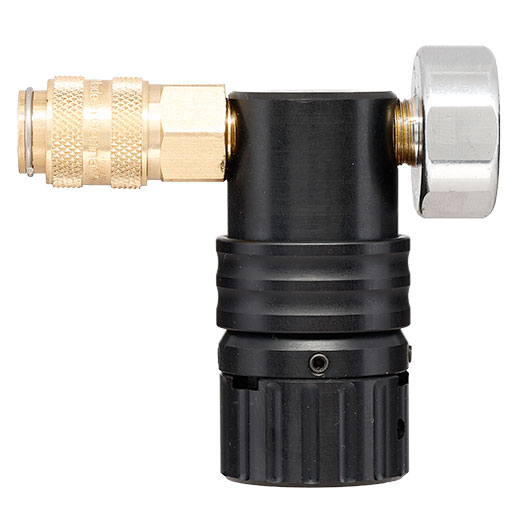 Mancraft MMR HPA Regulator m. seitlicher EU Schnellkupplung / Druckmanometer schwarz Bild 8