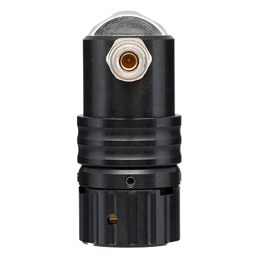 Mancraft MMR HPA Regulator m. seitlicher 4 mm EU Schnellkupplung / Druckmanometer schwarz Bild 6