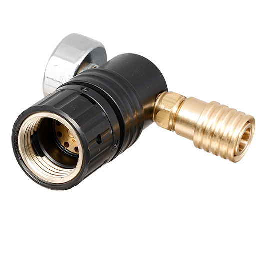 Mancraft MMR HPA Regulator m. seitlicher US Schnellkupplung / Druckmanometer schwarz Bild 9