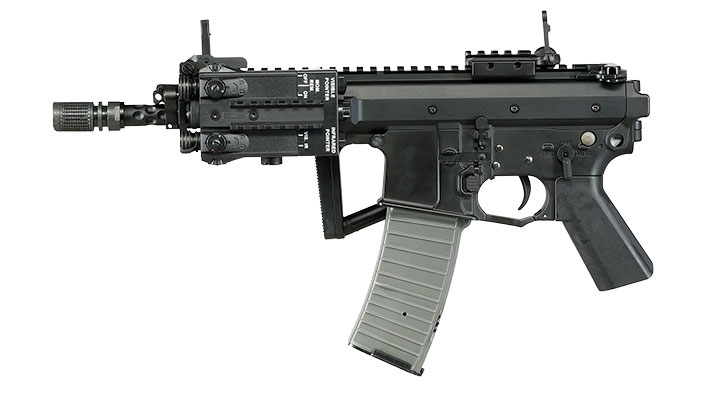 Double Bell PDW Professional Line Vollmetall AEG 6mm BB schwarz Bild 2