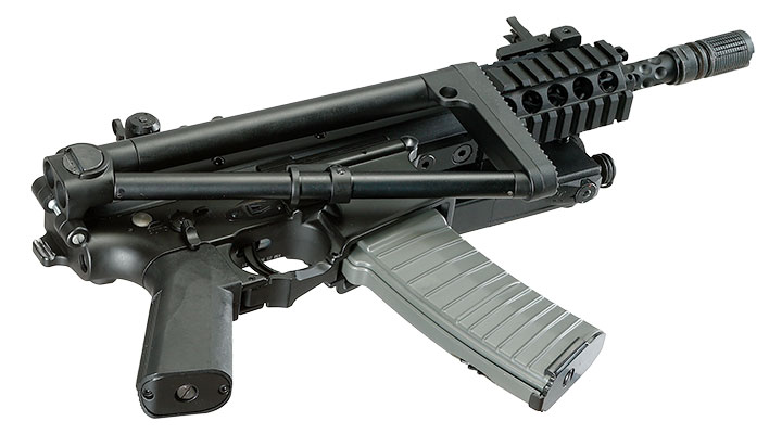 Double Bell PDW Professional Line Vollmetall AEG 6mm BB schwarz Bild 5