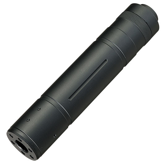 Double Bell Aluminium Mock Sound Suppressor 14mm- schwarz