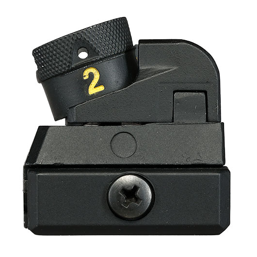 Double Bell Classic Ringvisier Rear Sight f. 20 - 22 mm Schienen schwarz Bild 5