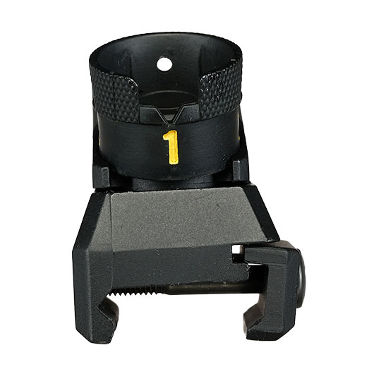 Double Bell Classic Ringvisier Rear Sight f. 20 - 22 mm Schienen schwarz Bild 7