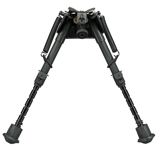 Double Bell Tactical Zweibein mit Gummif��e und 20 - 22mm- / Sniper-Halterung schwarz - Short-Version Bild 3