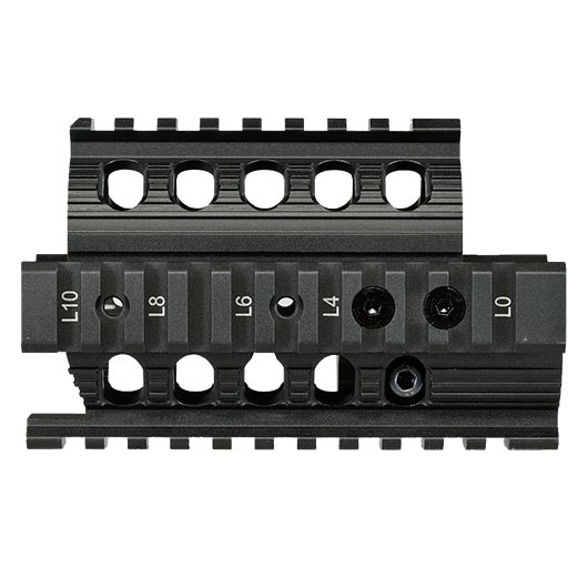 VFC AKS74U CNC Aluminium K-Rail Model 3 Handguard Kit f. VFC AKS74U / AVS74U GBB Gewehre schwarz Bild 4