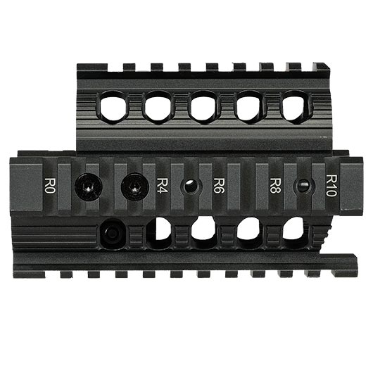 VFC AKS74U CNC Aluminium K-Rail Model 3 Handguard Kit f. VFC AKS74U / AVS74U GBB Gewehre schwarz Bild 5