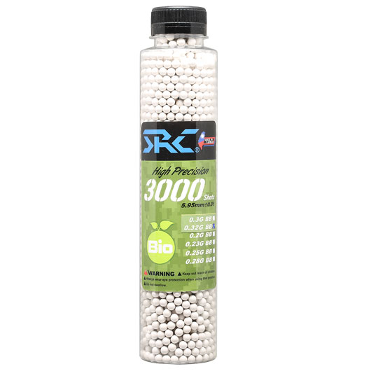 SRC High Precision Perfect Bio BBs 0,32g 3.000er Flasche weiss
