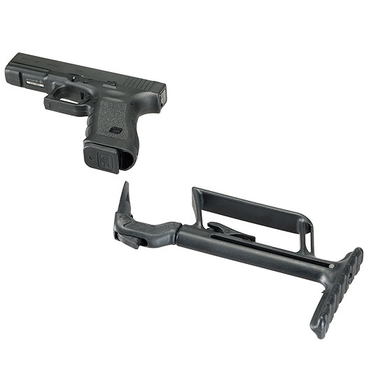 Double Bell Minimalistic Stock / Anbauschaft mit L�ngenverstellung f. G-Style Pistolen schwarz Bild 7
