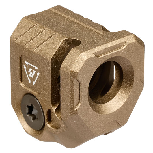 Strike Industries MC-Q Micro Comp Quad Aluminium Compensator f. Auenlufe m. 14mm- Auengewinde Flat Dark Earth Bild 1