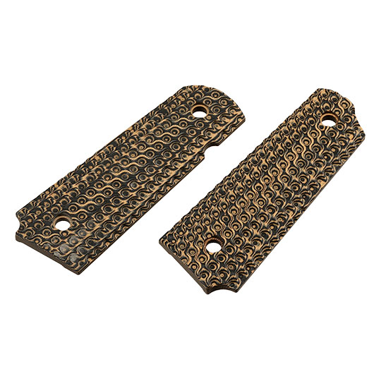 SRC G10 CNC Ops Texture Griffschalen f. TM / WE / KLI / SRC / KJW 1911 GBB Pistolen Flat Dark Earth