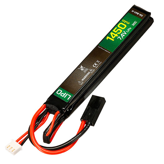 Delta Armory LiPo Akku 7,4V 1450mAh 30C Small Two-Panel Type m. Mini-Tam Anschluss Bild 1