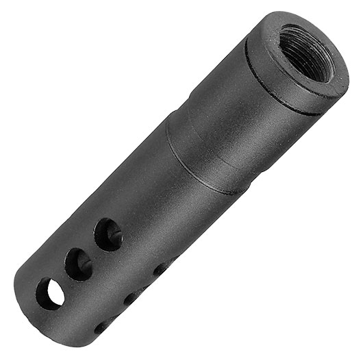 King Arms Tactical Type-7 Flash Hider Aluminium schwarz 14mm- Bild 3