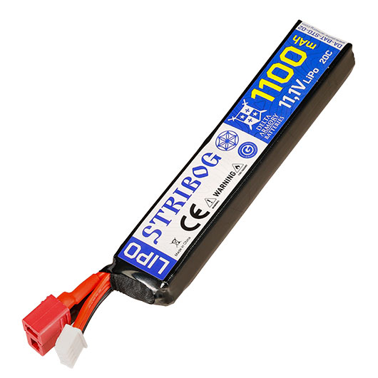 Delta Armory LiPo Akku 11,1V 1100mAh 20C Stribog Small Stick-Type m. T-Stecker Anschluss