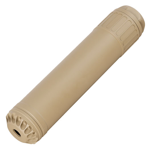 Crusader URGI / MK16-Style EL-QD Aluminium Silencer mit QD Stahl Flash-Hider 14mm- Flat Dark Earth