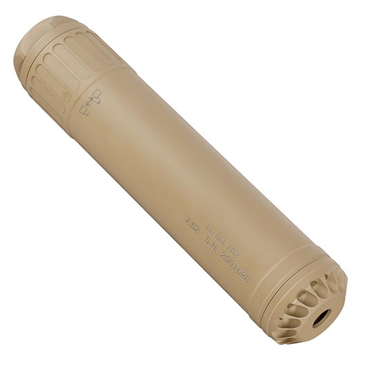 Crusader URGI / MK16-Style EL-QD Aluminium Silencer mit QD Stahl Flash-Hider 14mm- Flat Dark Earth Bild 1