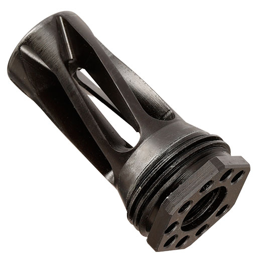 Crusader URGI / MK16-Style EL-QD Aluminium Silencer mit QD Stahl Flash-Hider 14mm- Flat Dark Earth Bild 11